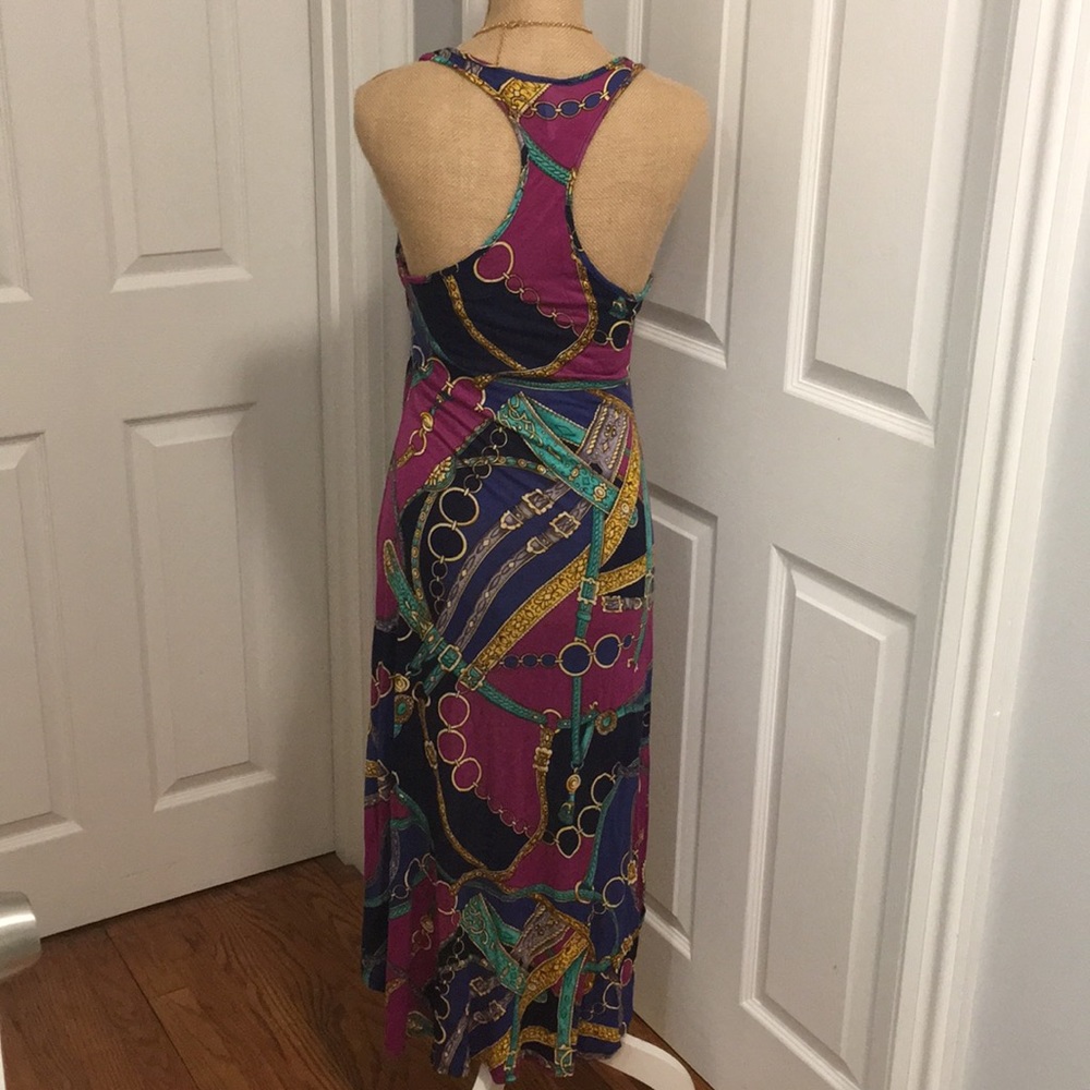 Hi Low Maxi Belt Chain Summer Dress - Picture 5 of 8